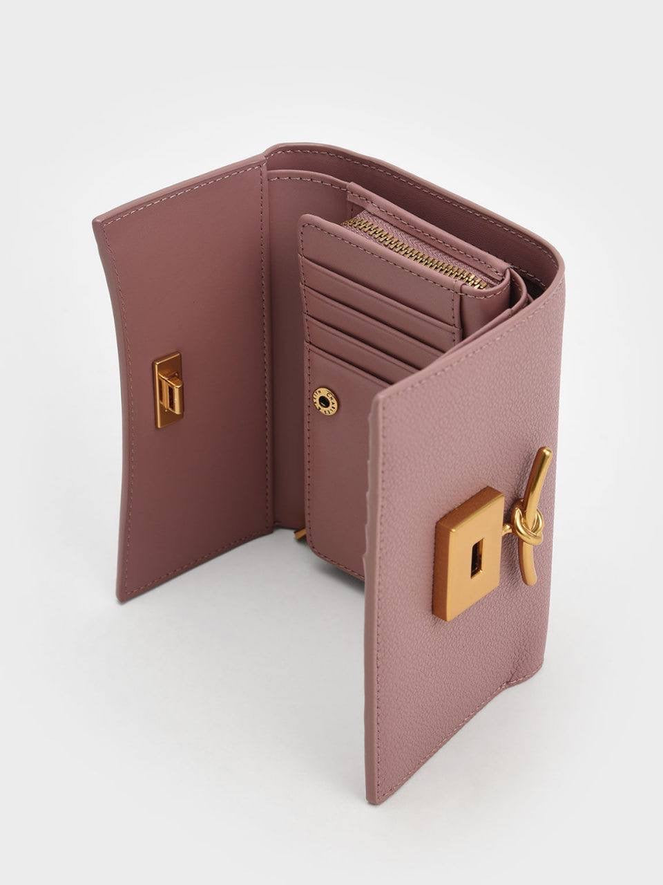 Huxley Metallic-Accent Front Flap Wallet