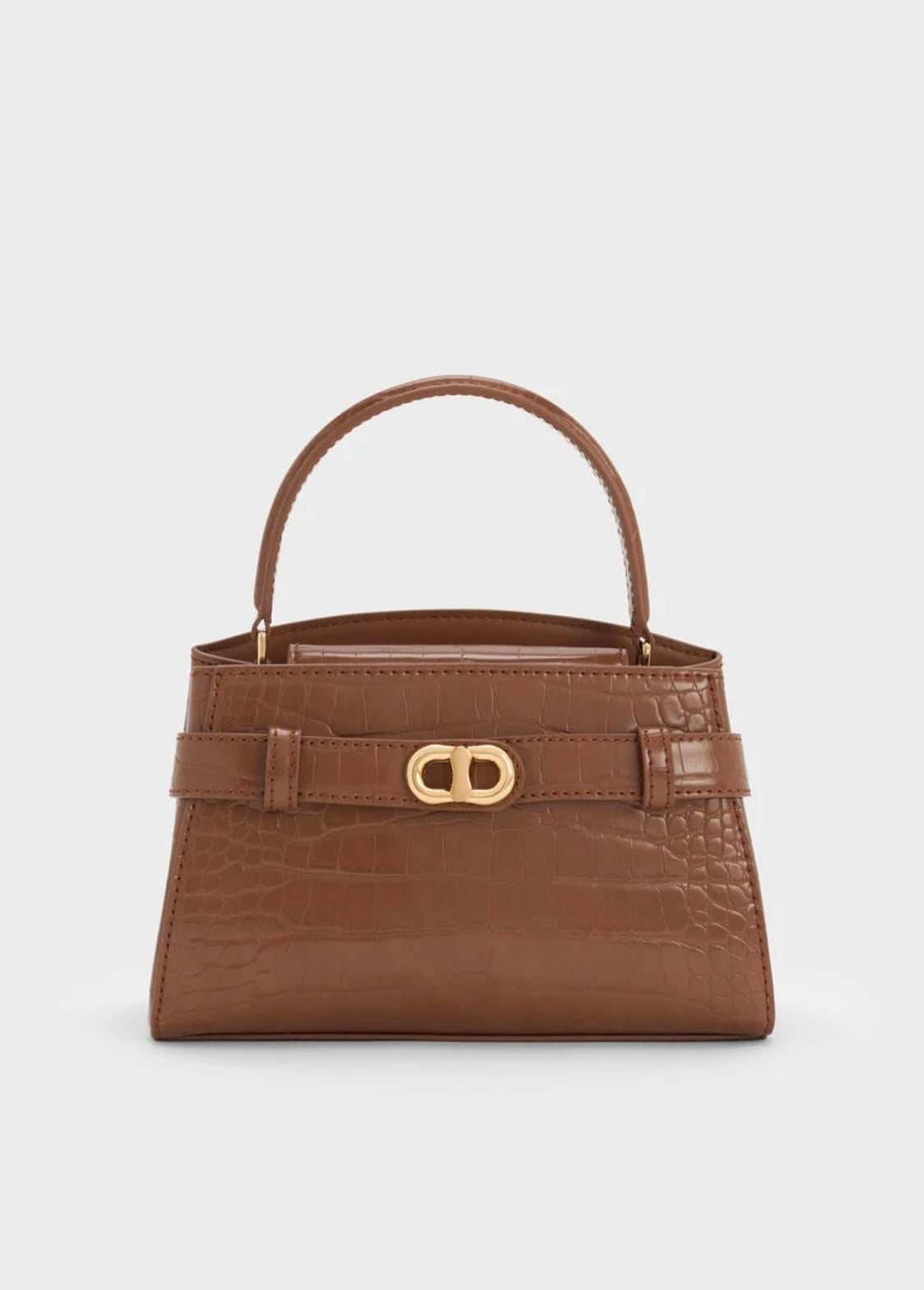 Aubrielle Croc-Effect Top Handle Bag