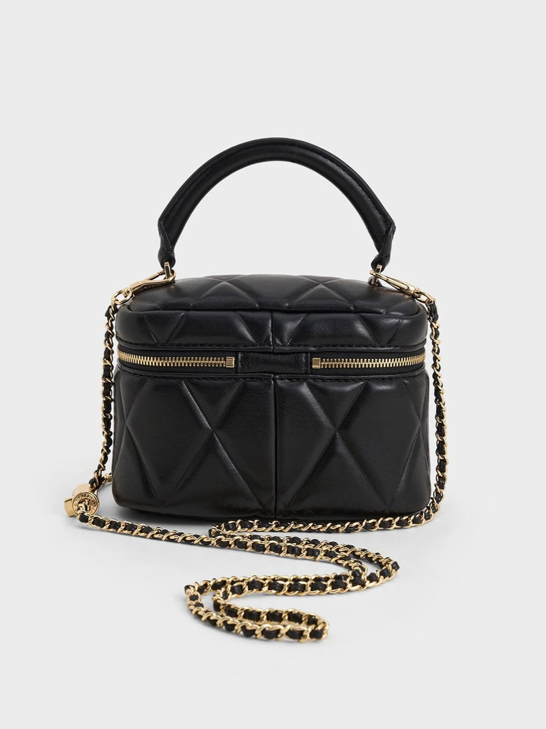 Arwen Quilted Top Handle Vanity Bag (With Box)