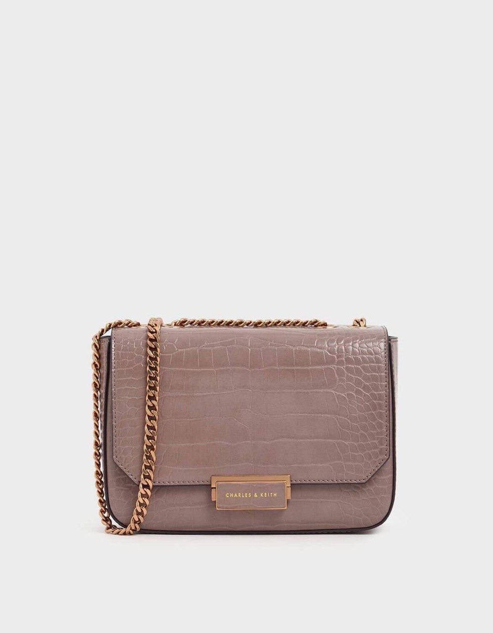 Classic Push-Lock Crossbody Bag