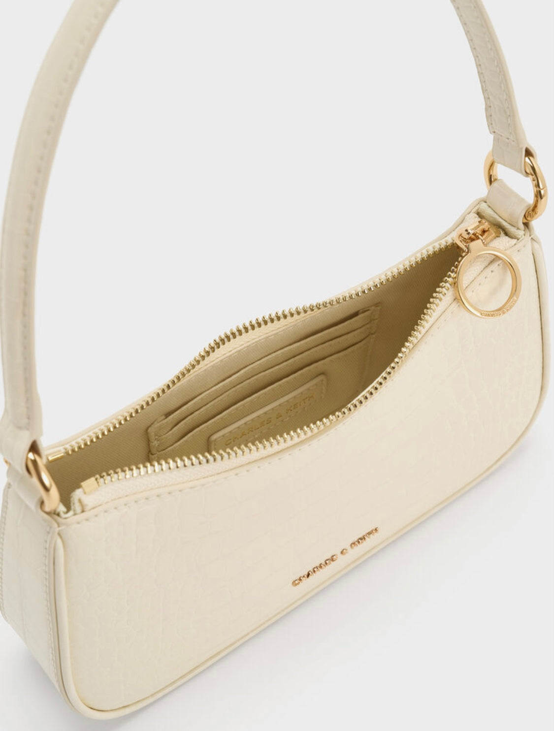 Elspeth Croc-Effect Chain-Link Shoulder Bag