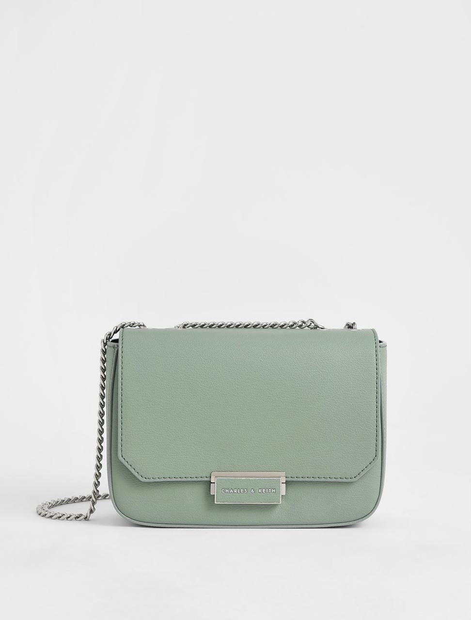Classic Push-Lock Crossbody Bag