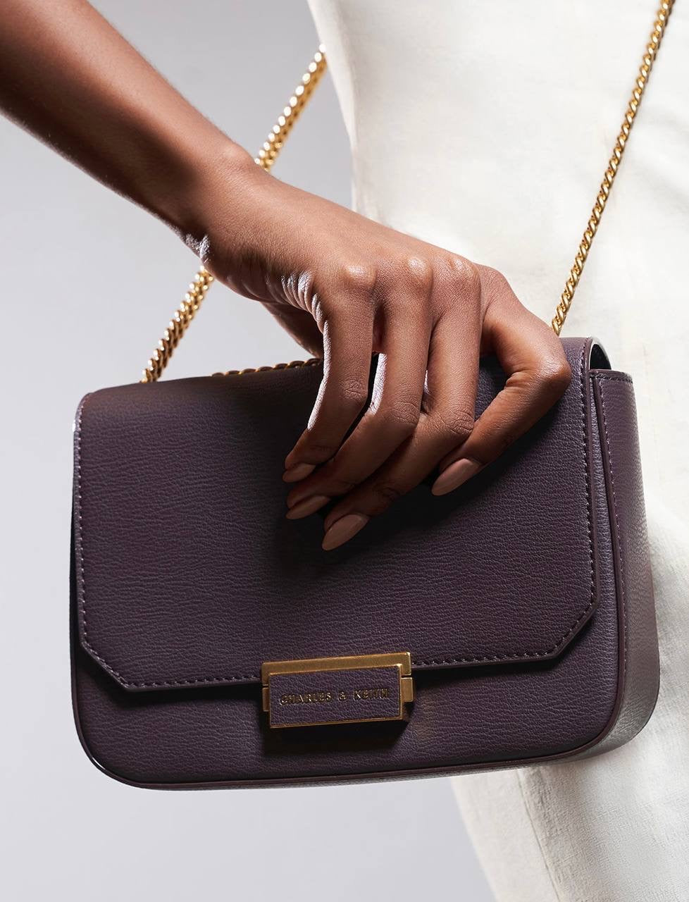 Classic Push-Lock Crossbody Bag