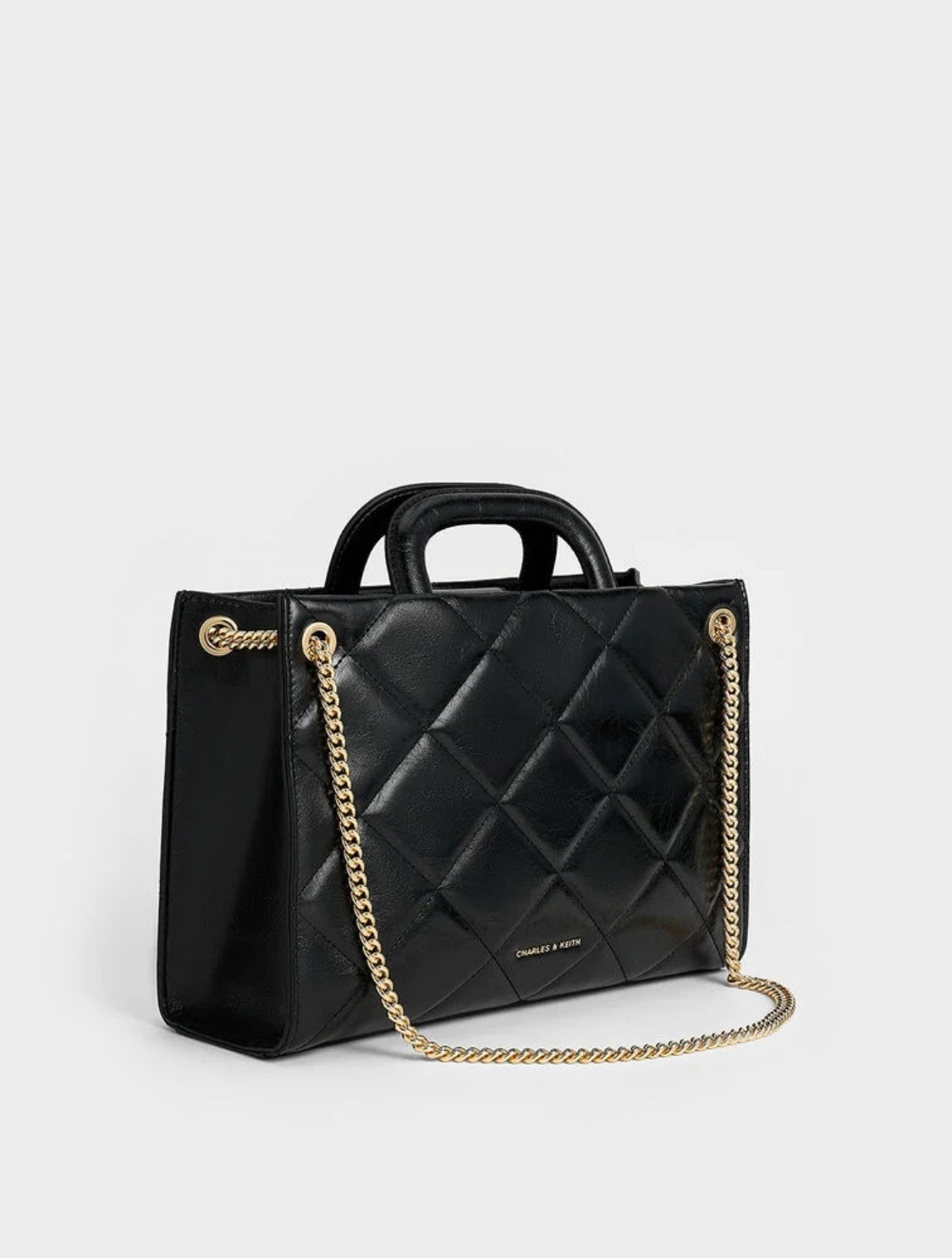Apfra Quilted Chain-Handle Bag