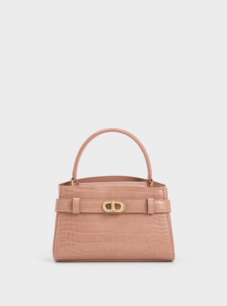 Aubrielle Croc-Effect Top Handle Bag