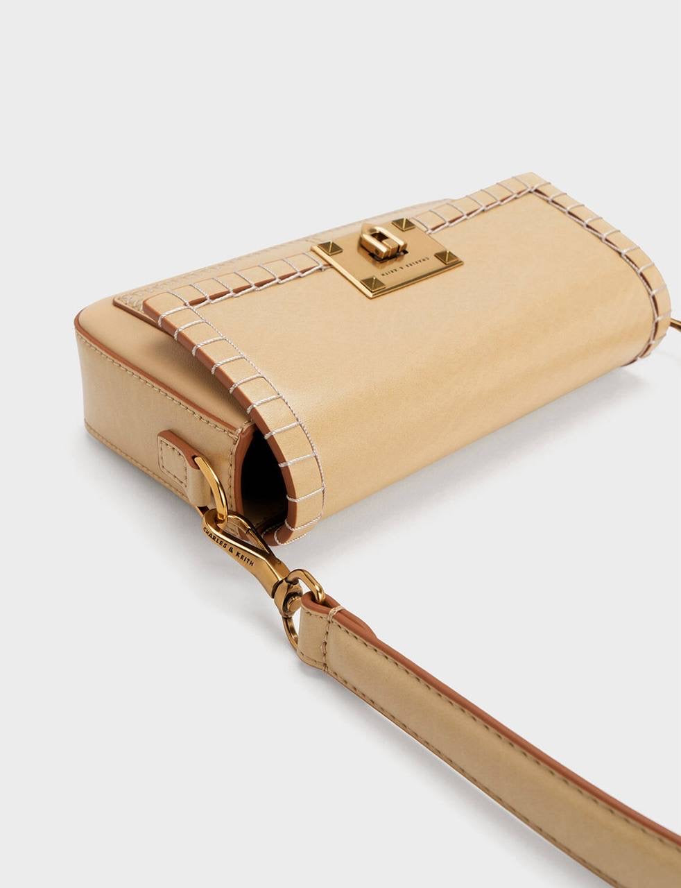 Circe Stitch-Trim Top Handle Bag