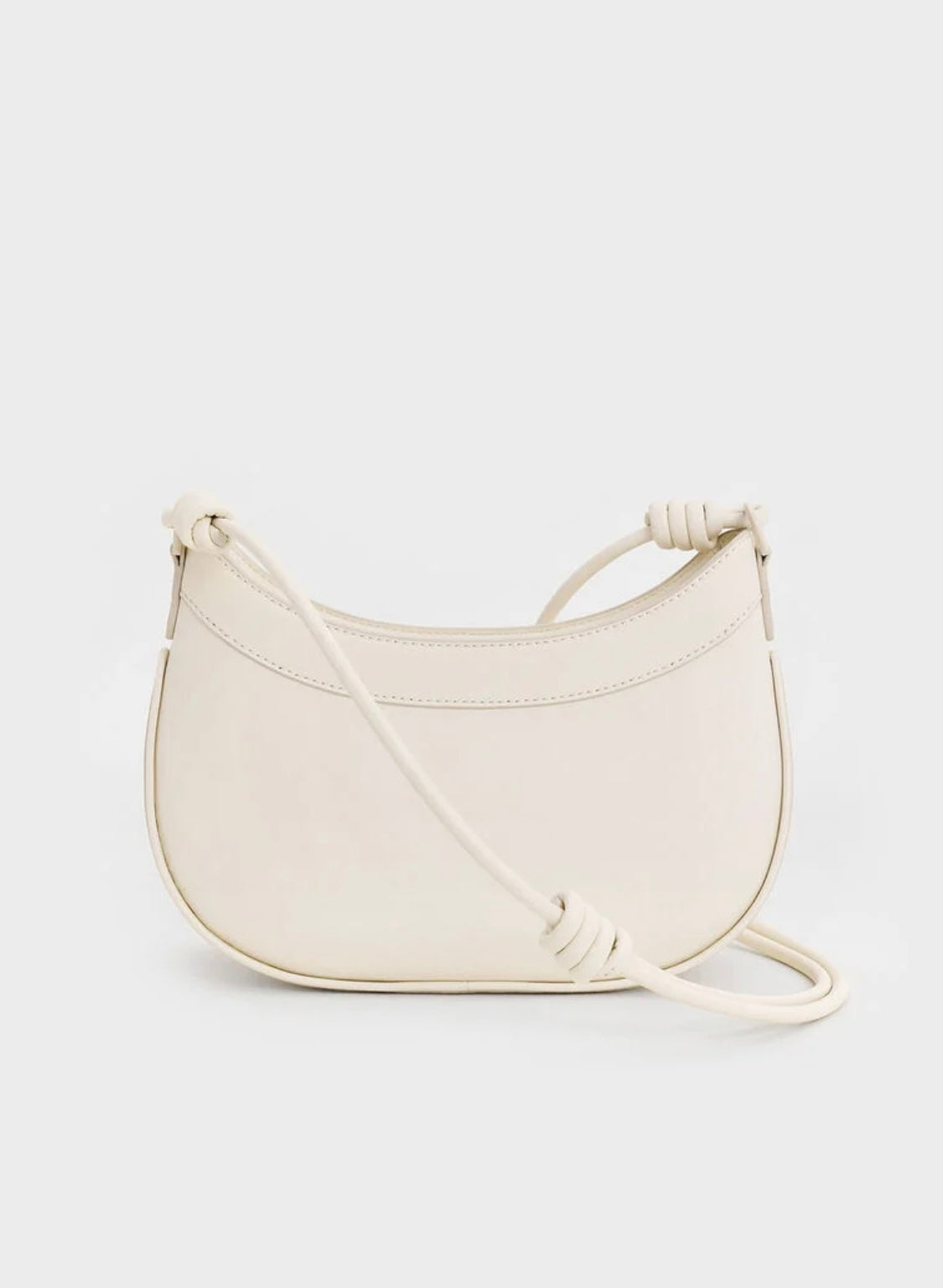 Sabine Knotted-Strap Curved Shoulder Bag