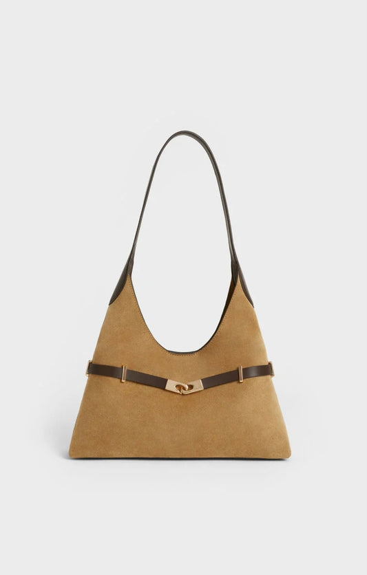 Arlet Metallic-Accent Belted Hobo Bag