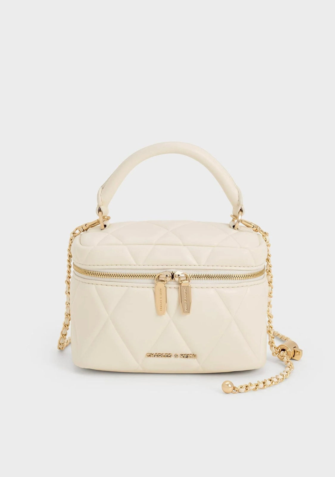 Arwen Quilted Top Handle Vanity Bag (With Box)