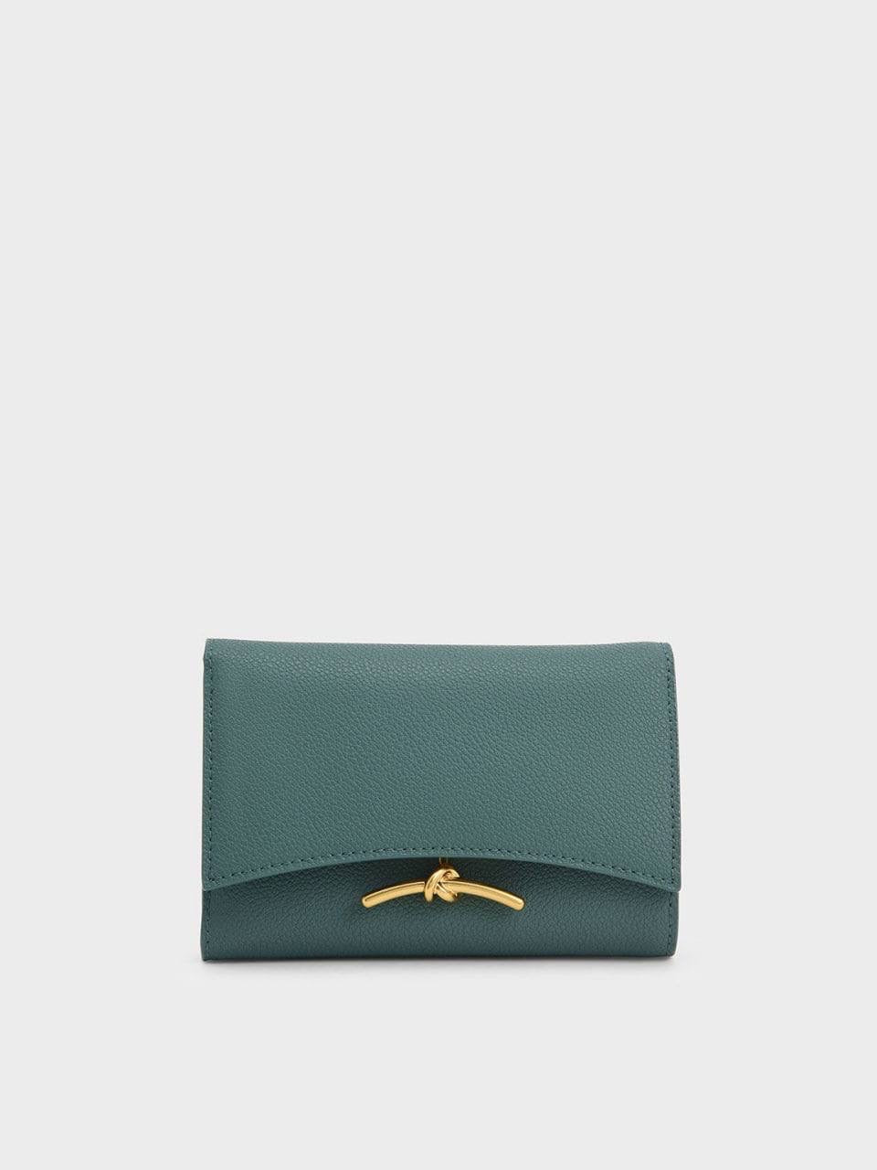 Huxley Metallic-Accent Front Flap Wallet