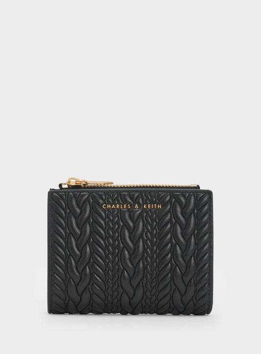 Apolline Textured Top-Zip Wallet
