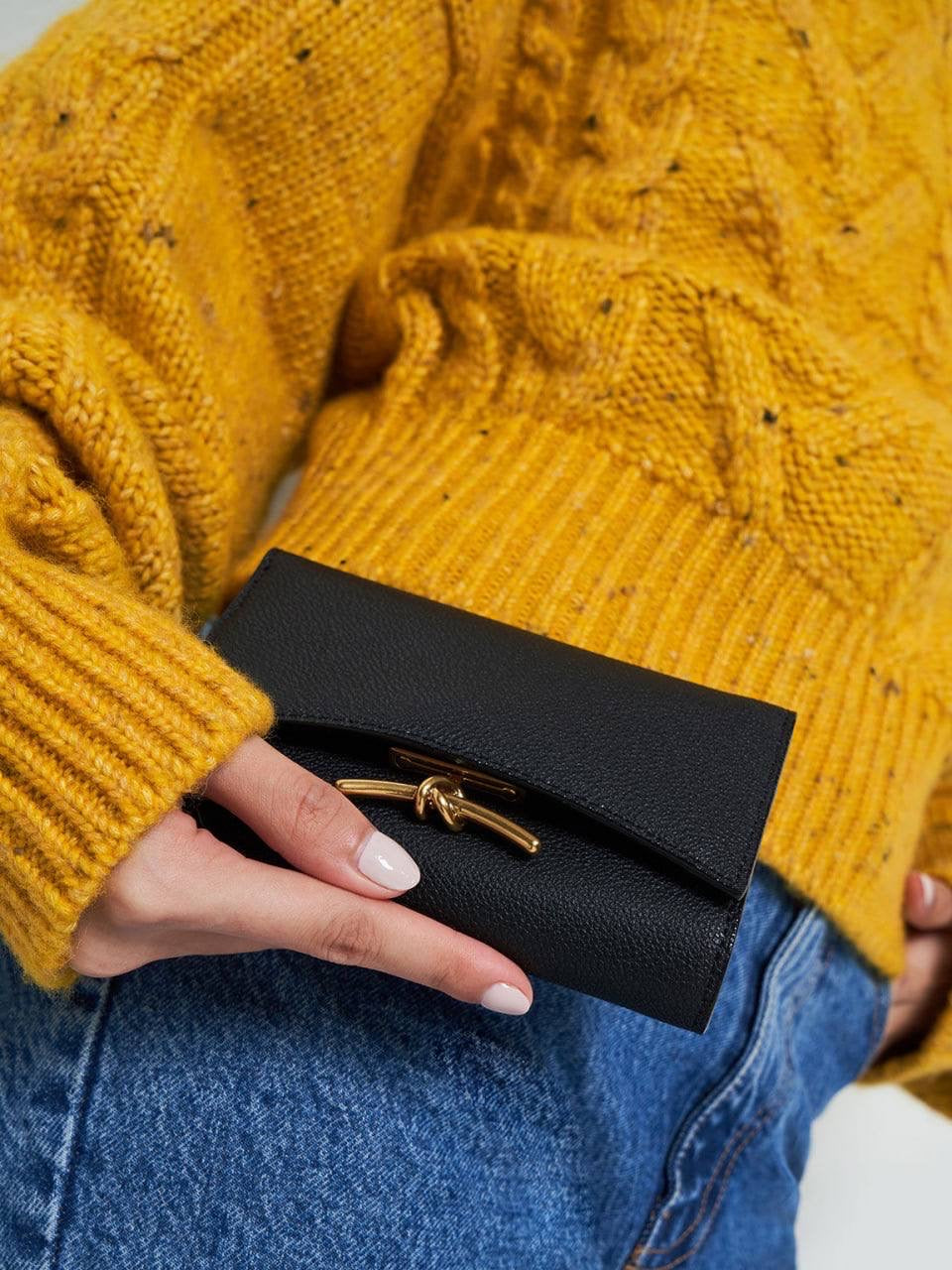 Huxley Metallic-Accent Front Flap Wallet