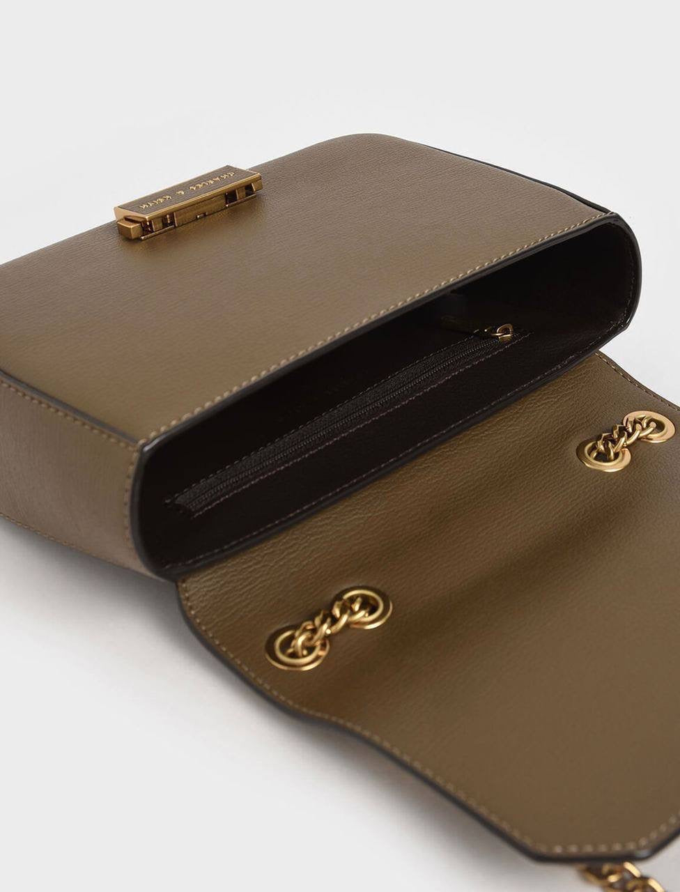 Classic Push-Lock Crossbody Bag