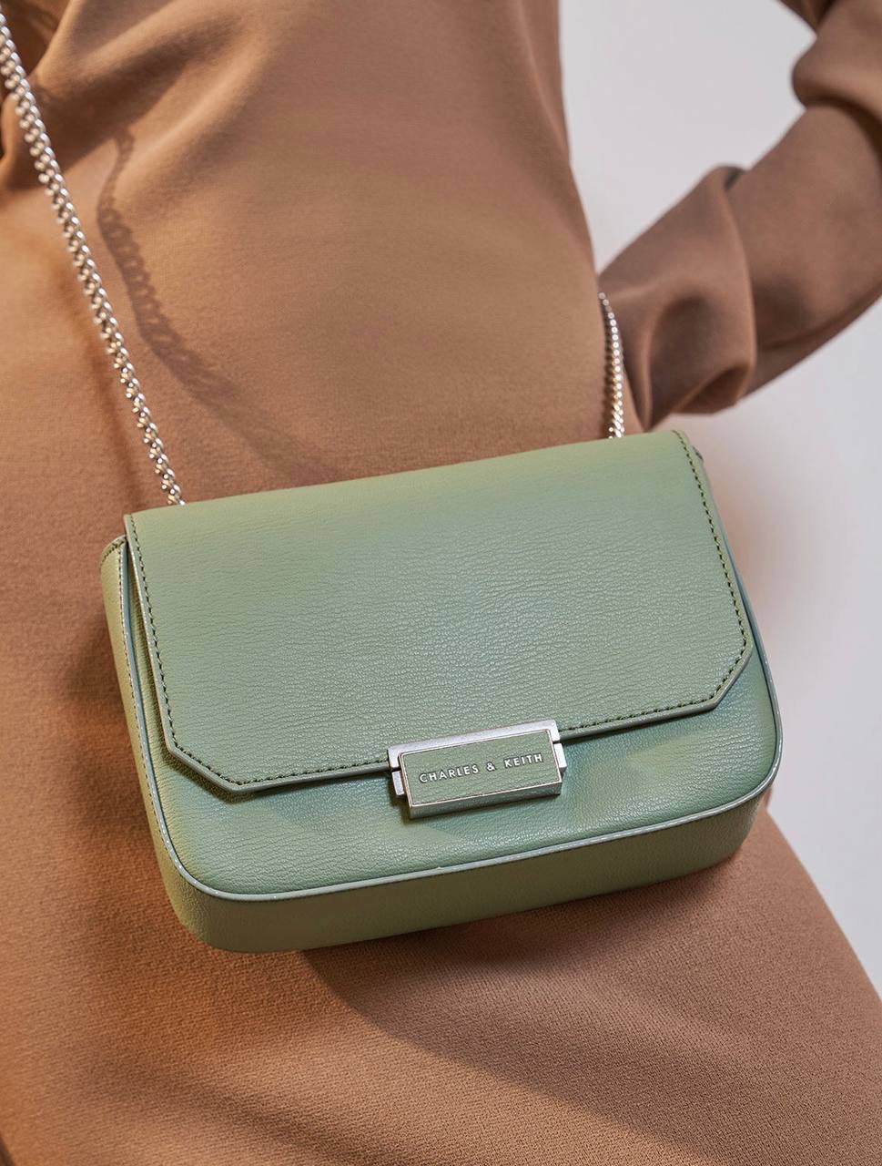 Classic Push-Lock Crossbody Bag