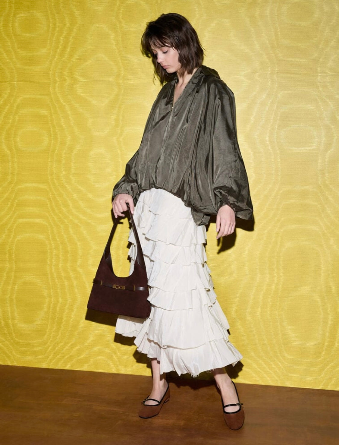 Arlet Metallic-Accent Belted Hobo Bag