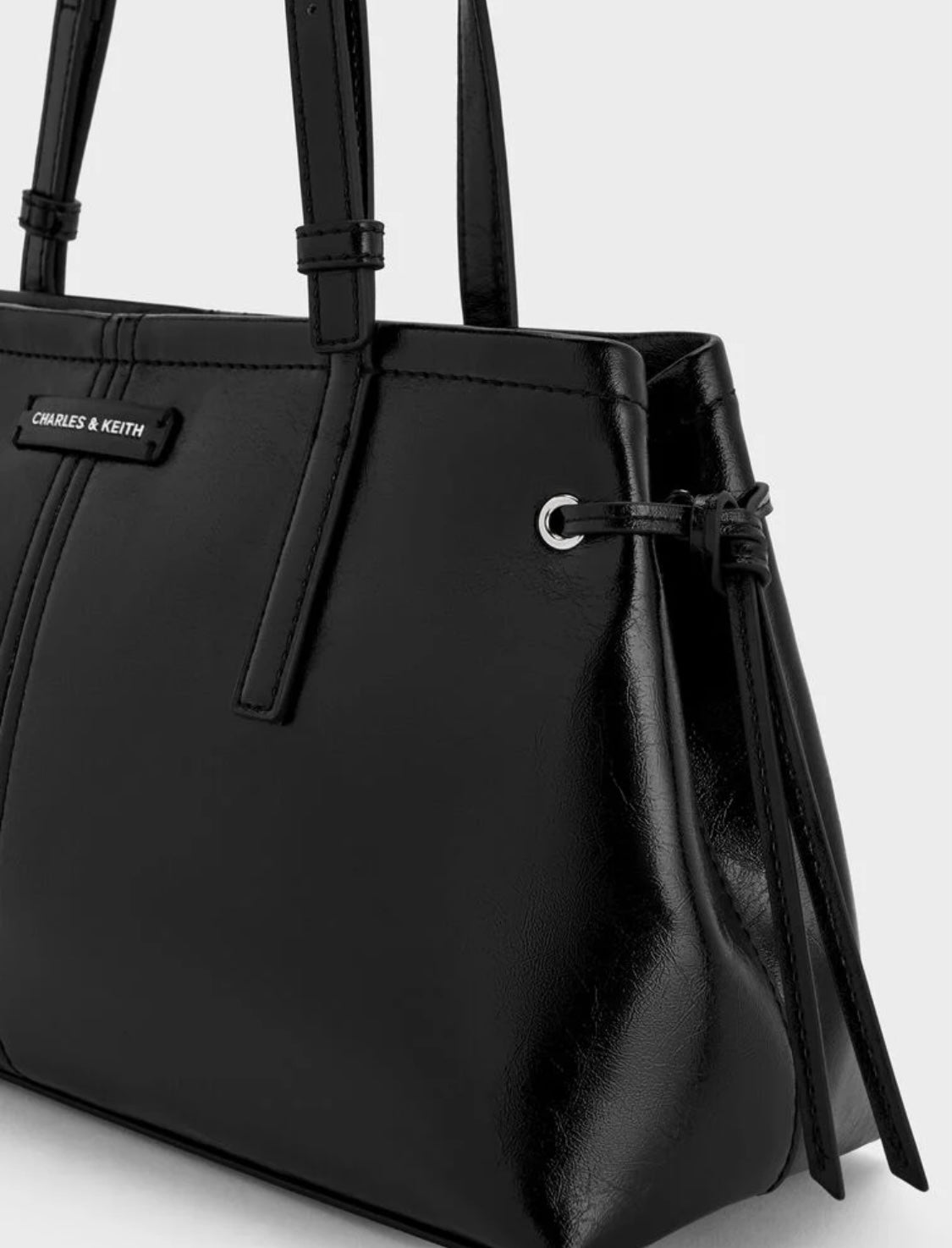 Noane Elongated-Handle Shoulder Bag