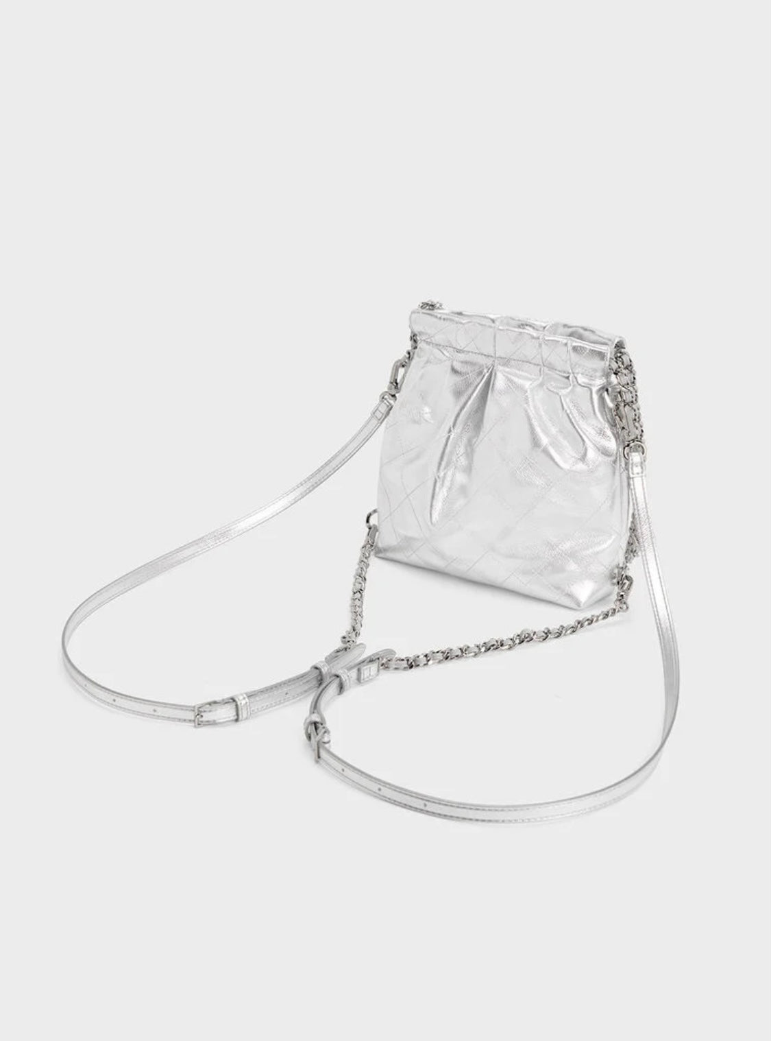 Duo Chain-Handle Two-Way Backpack