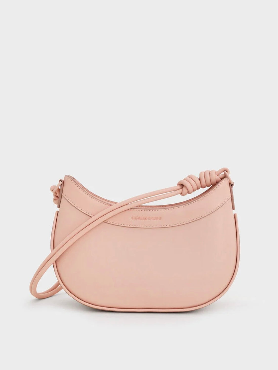 Sabine Knotted-Strap Curved Shoulder Bag