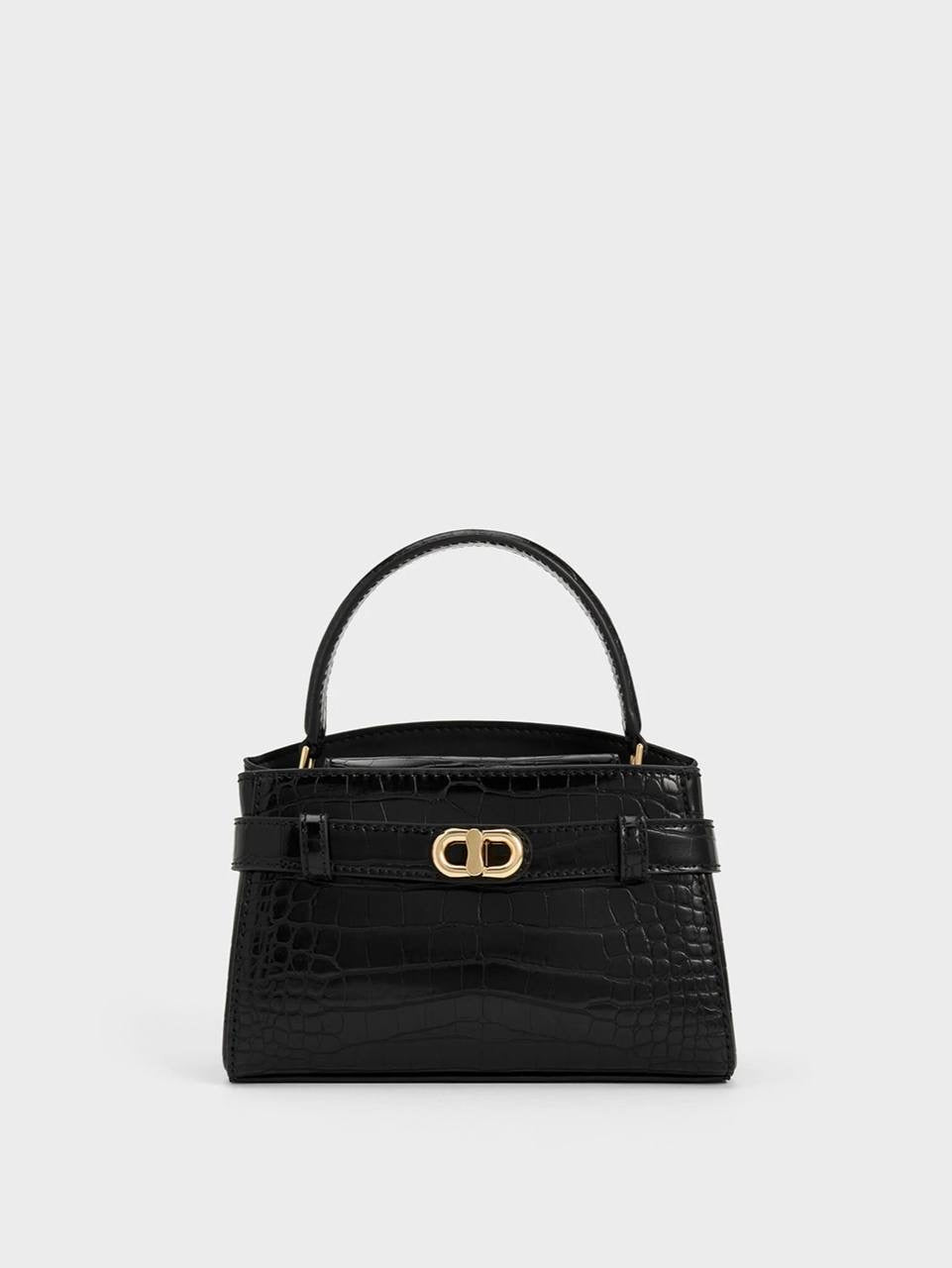 Aubrielle Croc-Effect Top Handle Bag