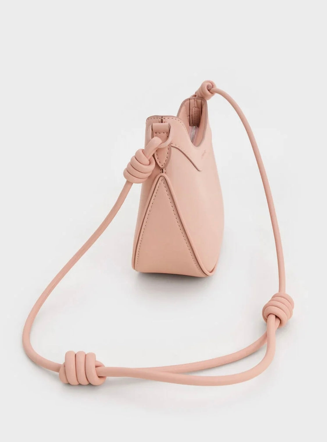 Sabine Knotted-Strap Curved Shoulder Bag