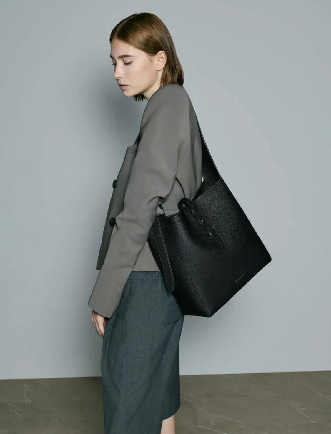 Beryl Recycled Leather Belted Hobo Bag