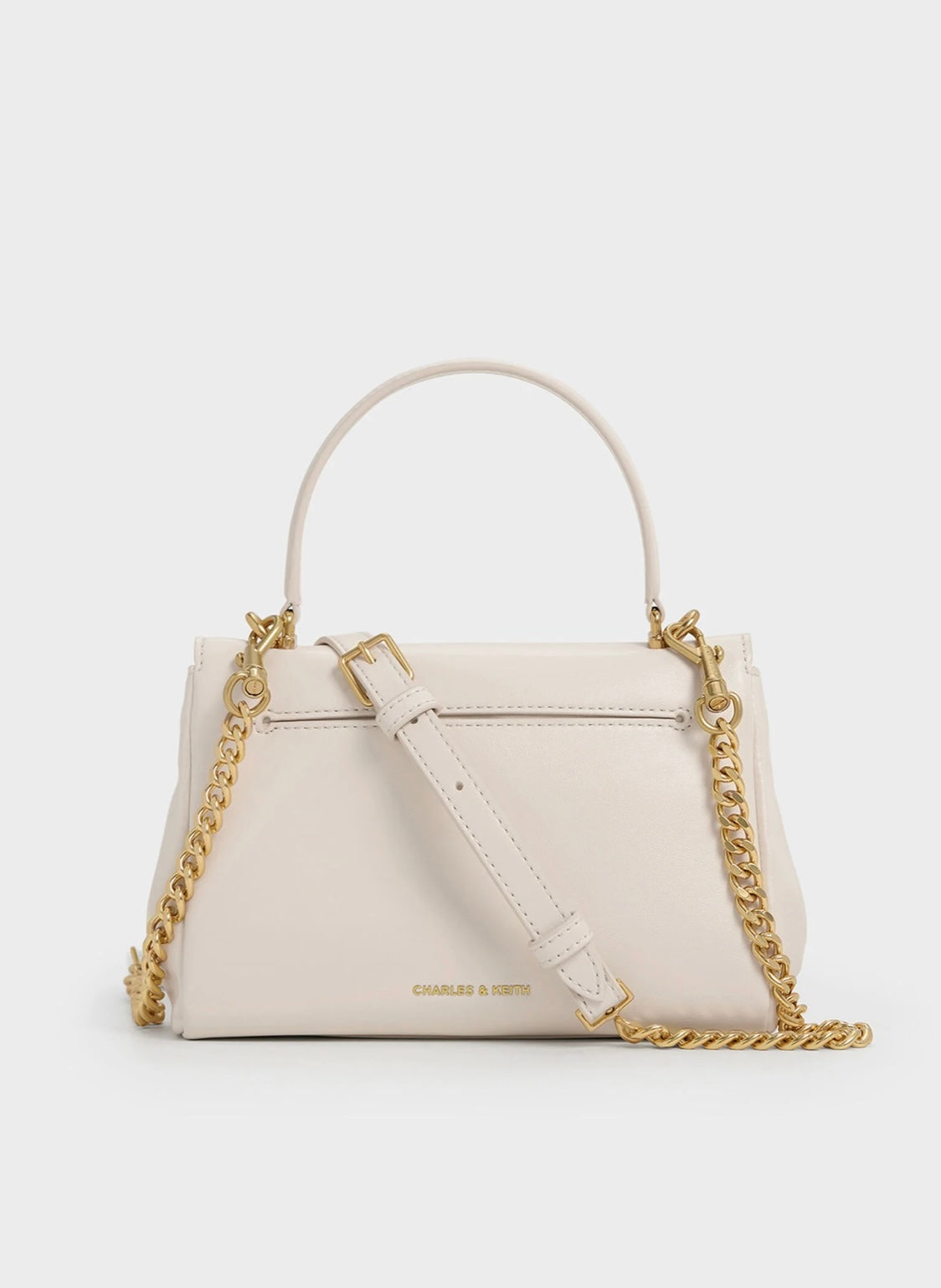 Lennie Chain-Strap Top Handle Bag