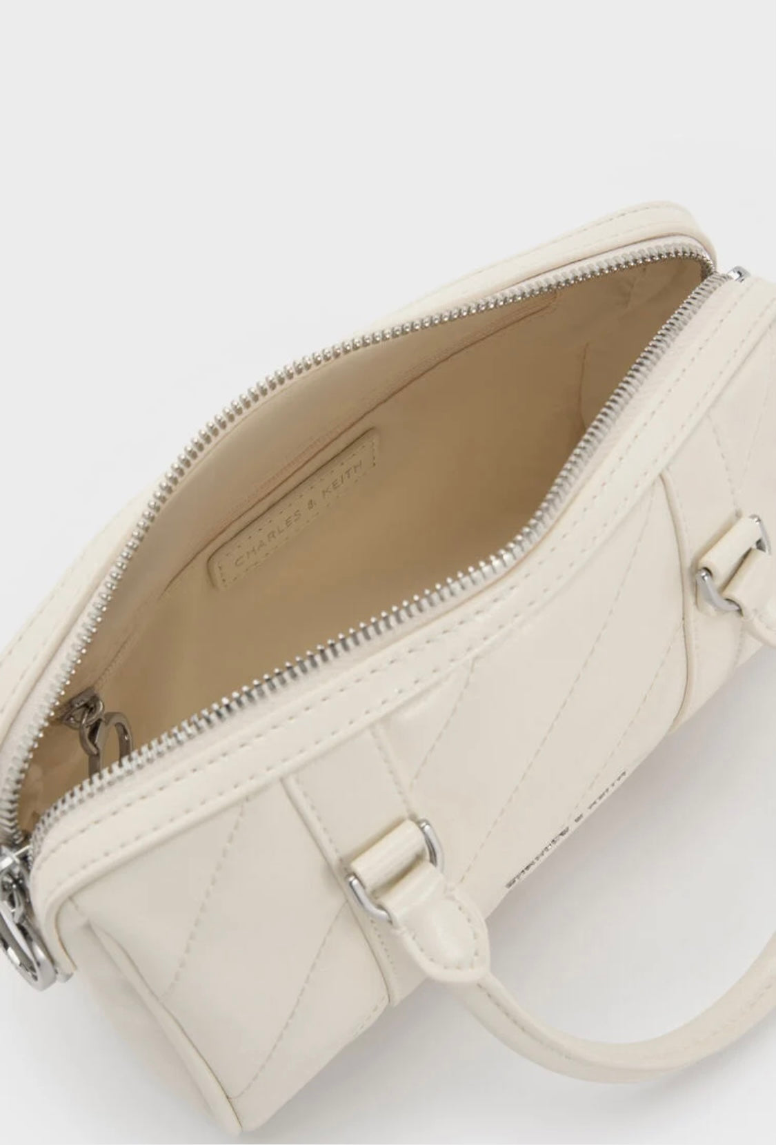 Philomena Panelled Chain-Handle Bowling Bag