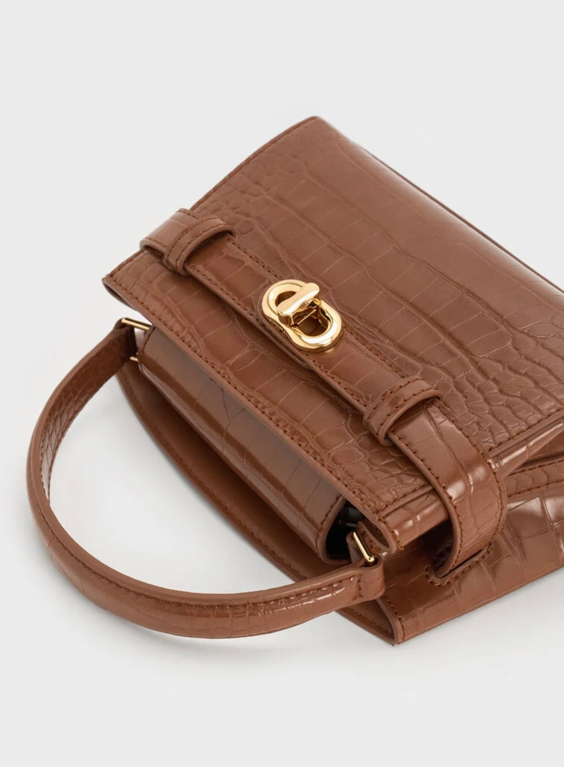 Aubrielle Croc-Effect Top Handle Bag