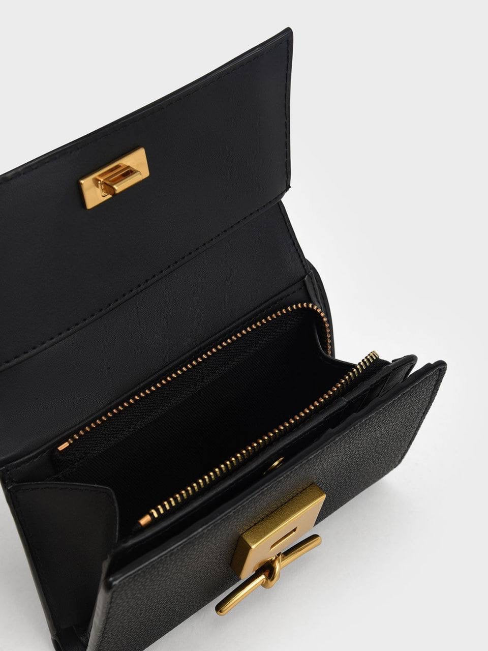 Huxley Metallic-Accent Front Flap Wallet